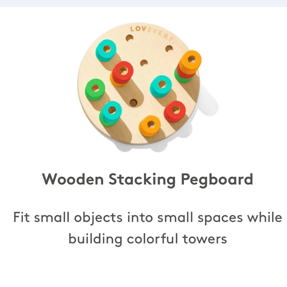 Lovevery stacking pegs (16-19month)